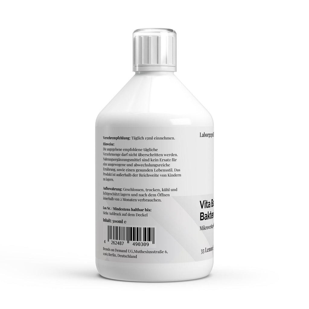 Vita Balance PLUS+ Bacterial Cultures Lemon Shots - 500 ml