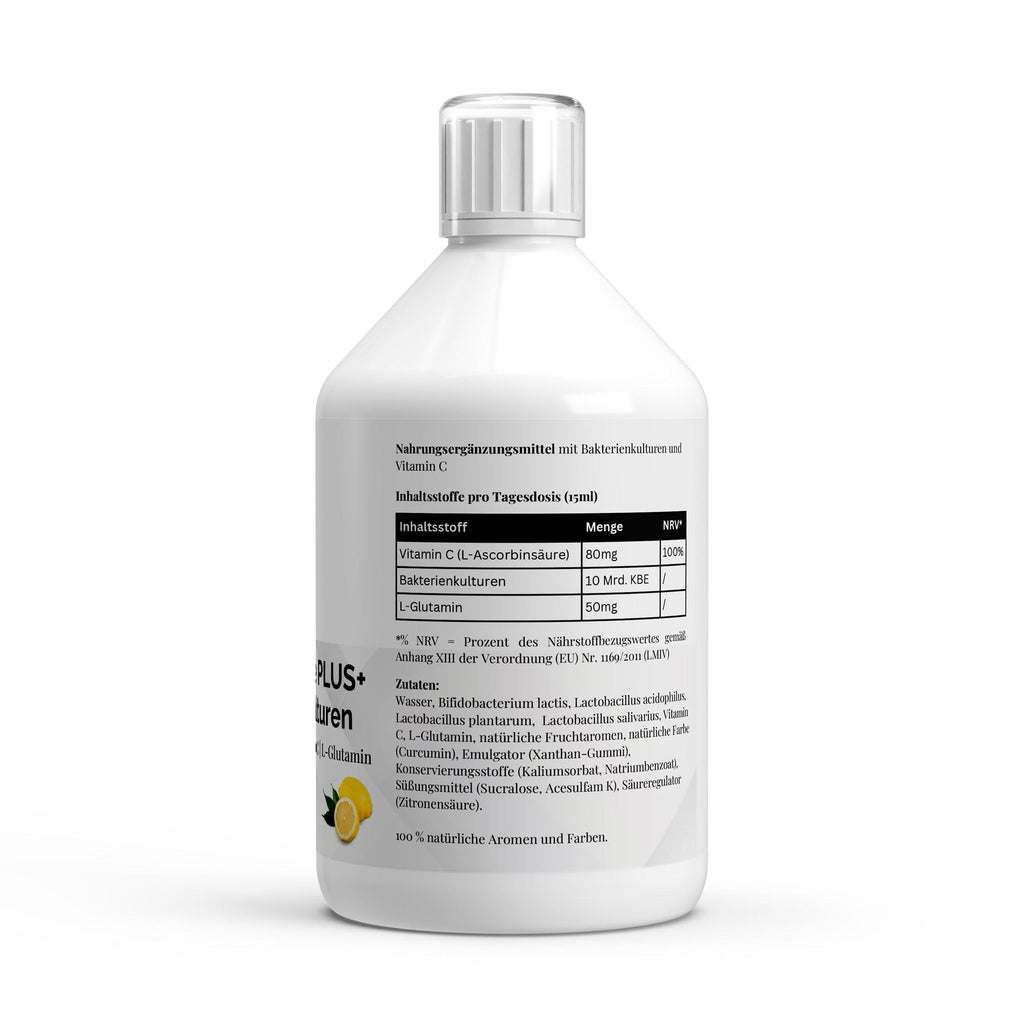 Vita Balance PLUS+ Bacterial Cultures Lemon Shots - 500 ml