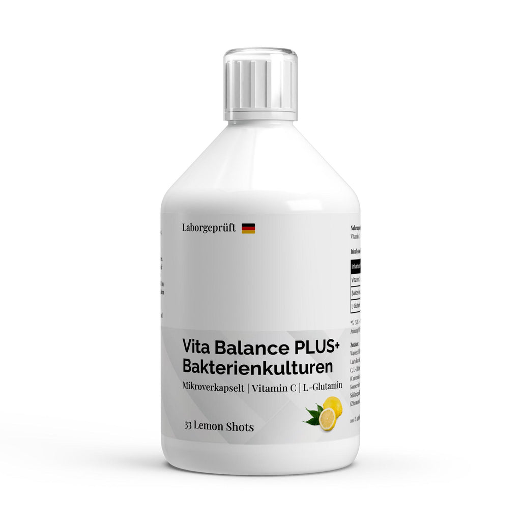 Vita Balance PLUS+ Bacterial Cultures Lemon Shots - 500 ml
