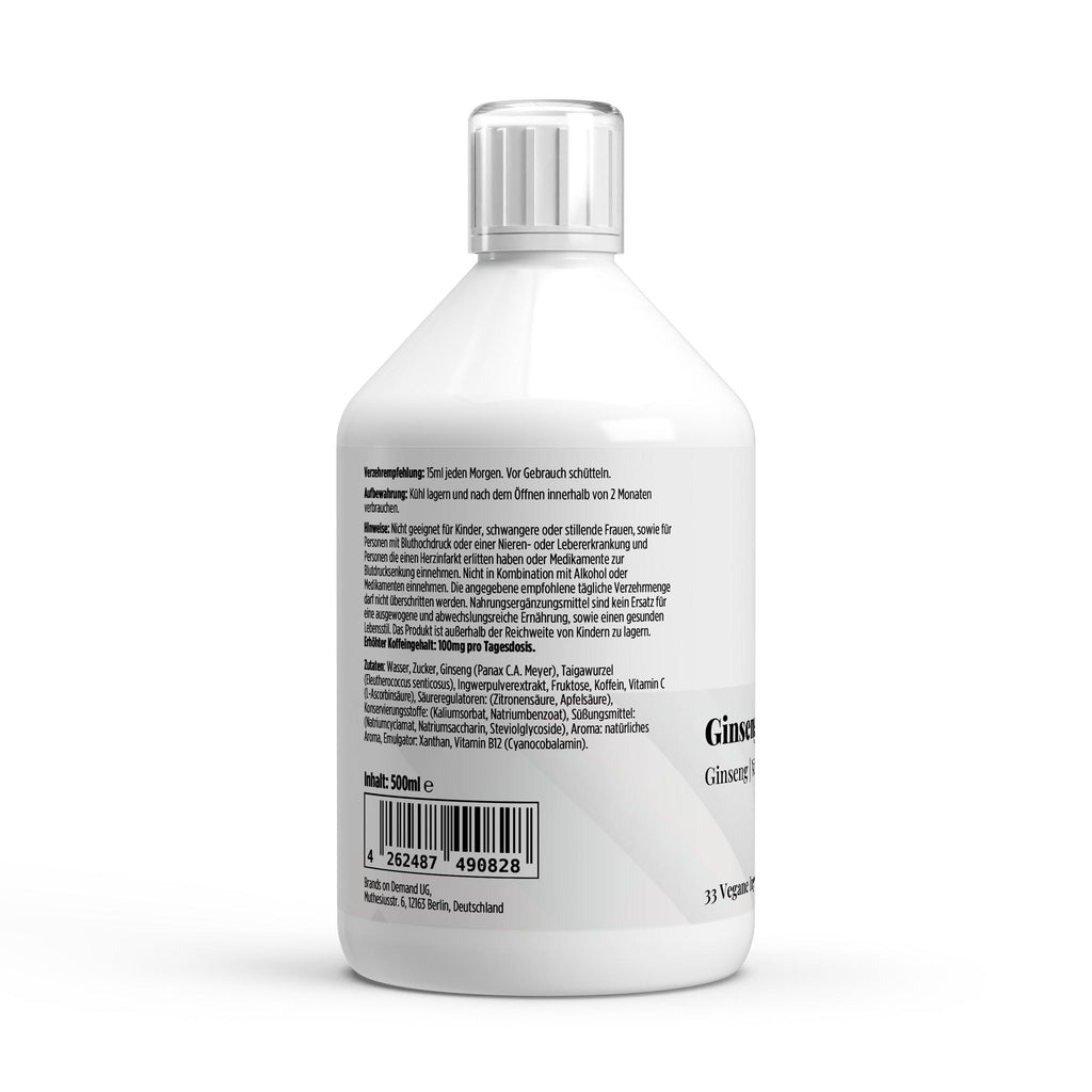 Ginseng Power Plus+ - 33 Shots - 500ml